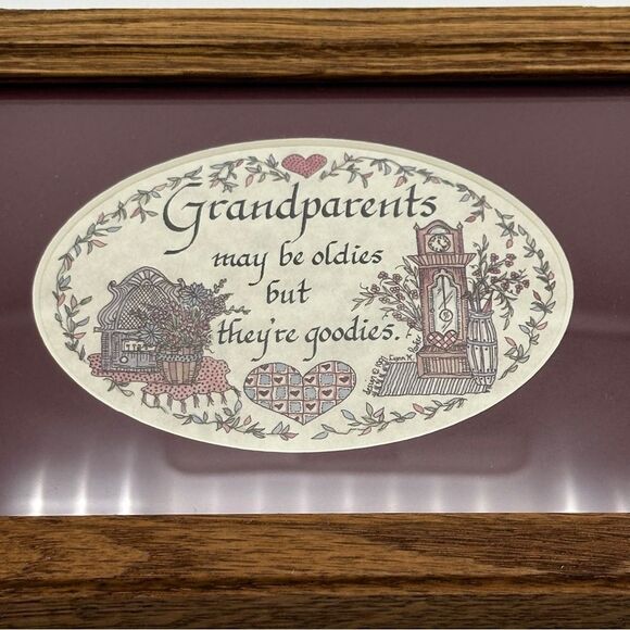 Creative Calligraphy Grandparents Print Wooden Frame - Picture 3 of 7